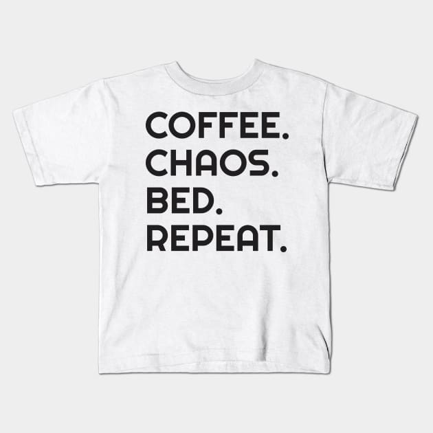 Coffee - Funny Quote shirt Kids T-Shirt by C&F Design